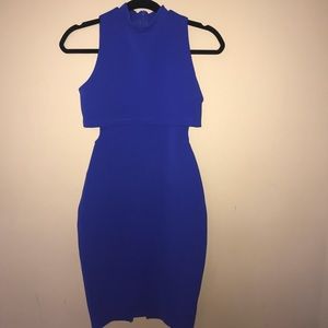 Blue Midi Bodycon Dress